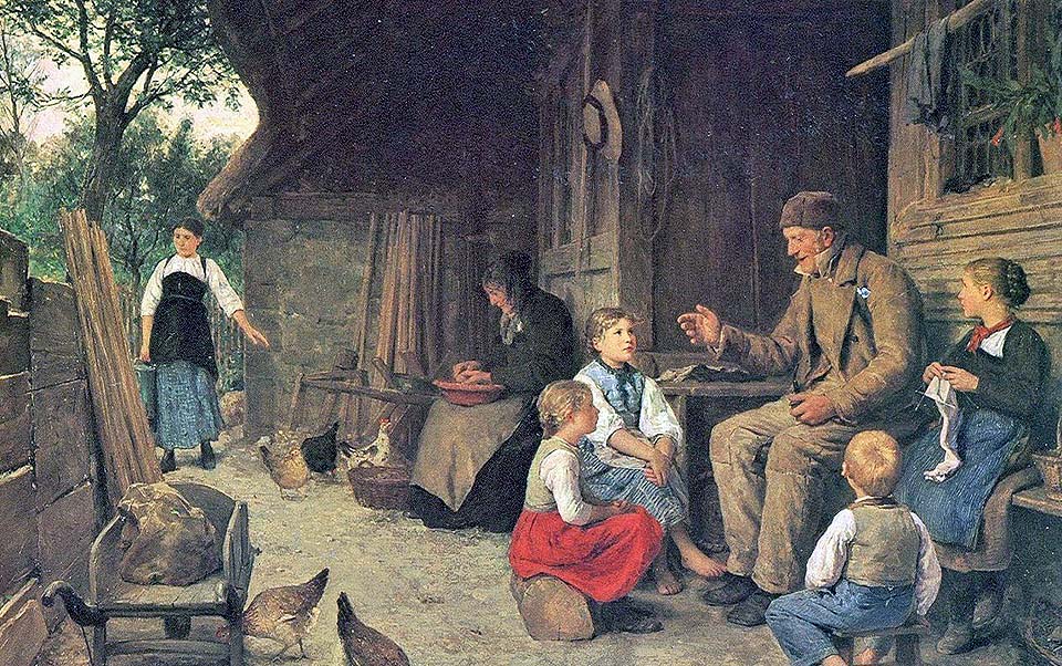 Le grand-père raconte une histoire - 1884