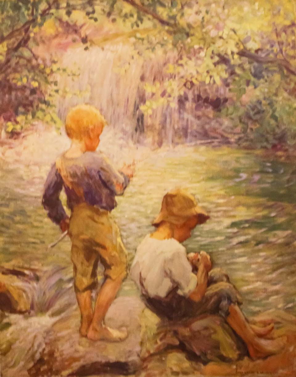 Two boys fishing - 2