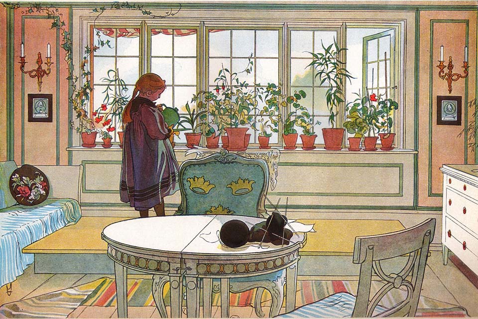 Fleurs sur le rebord de la fenêtre - 1894