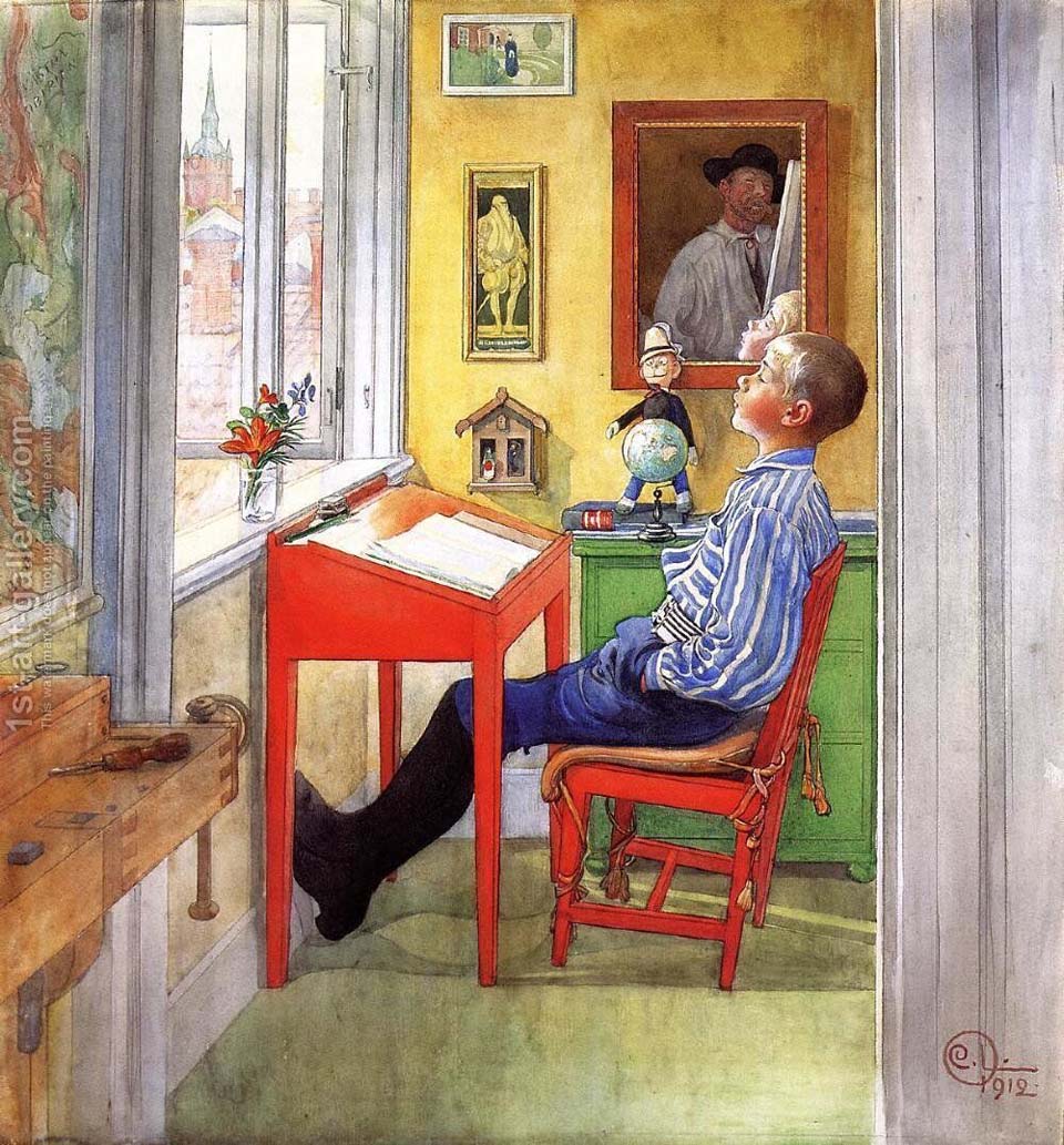 Esbjorn faisant son travail - 1908