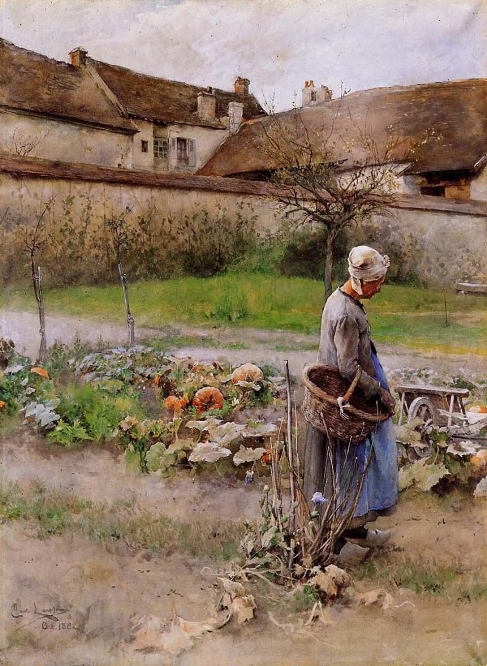 Les potirons (à Grez-sur-Loing) - 1882