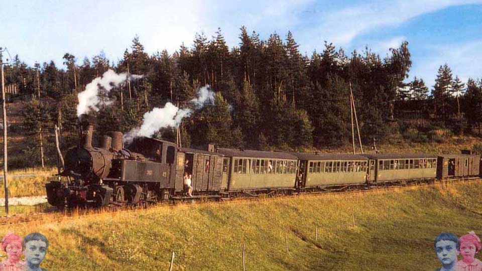 Le train à vapeur qui nous amenait au Chambon (1965)