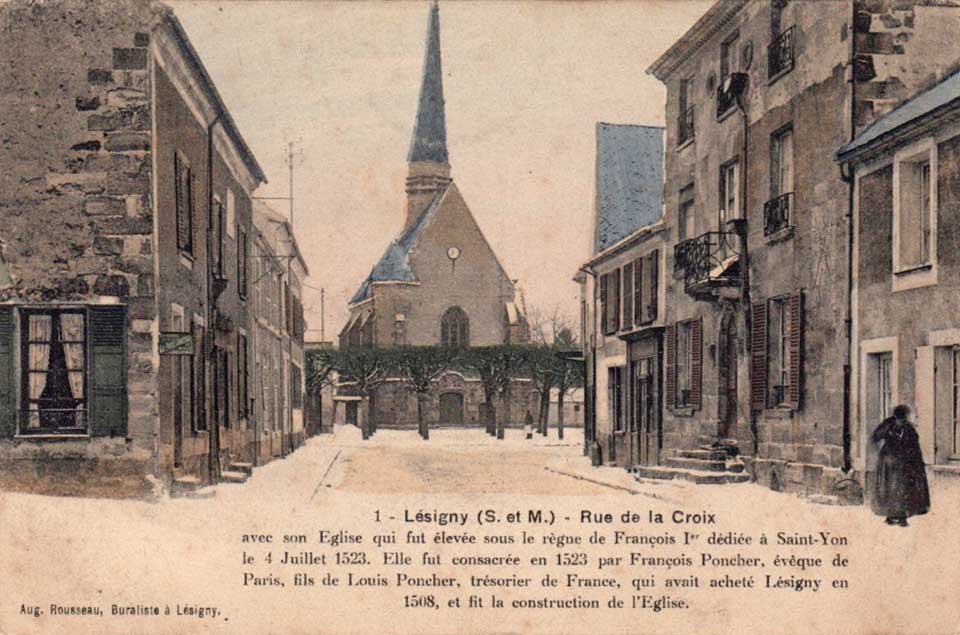 Lésigny Eglise Saint-Yon en 1905