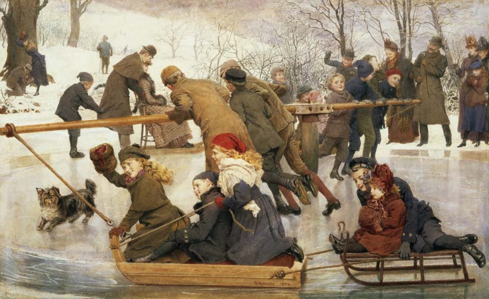 A merry go round on the ice