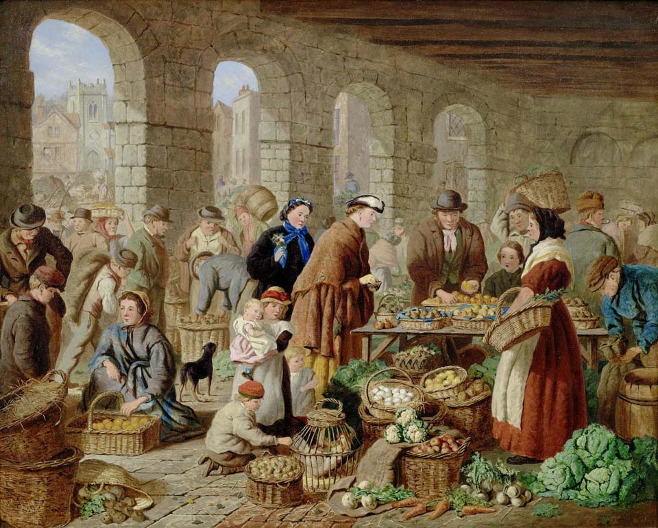 A busy marketplace