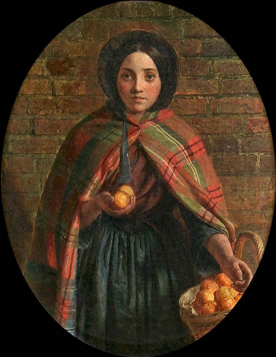 Girl with oranges