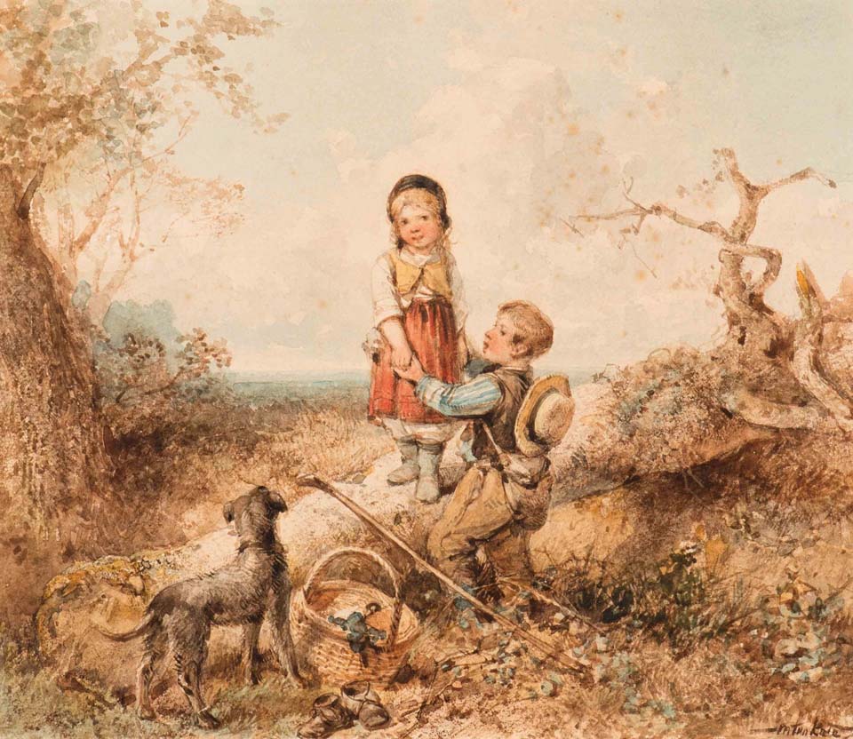 Children at play on the moors