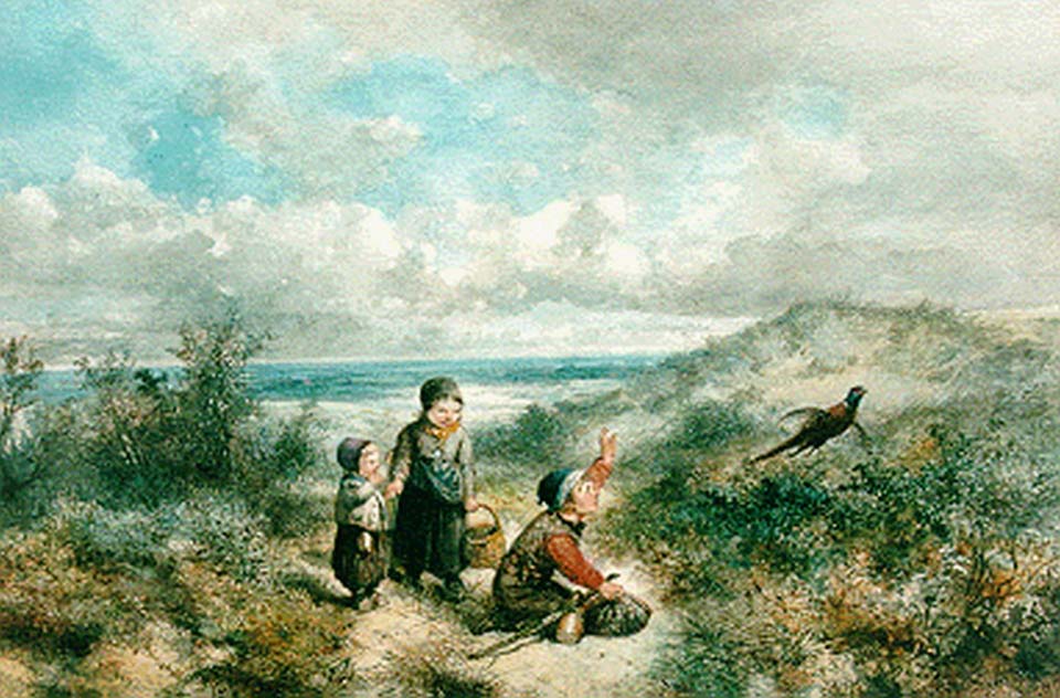 Children in the dunes