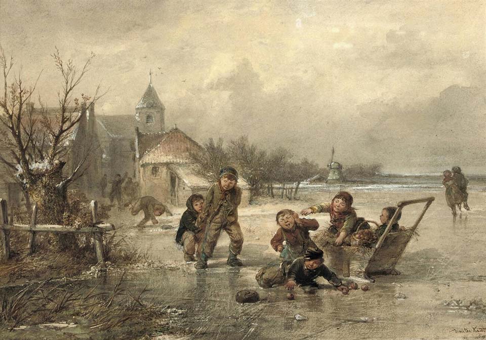 Children on ice