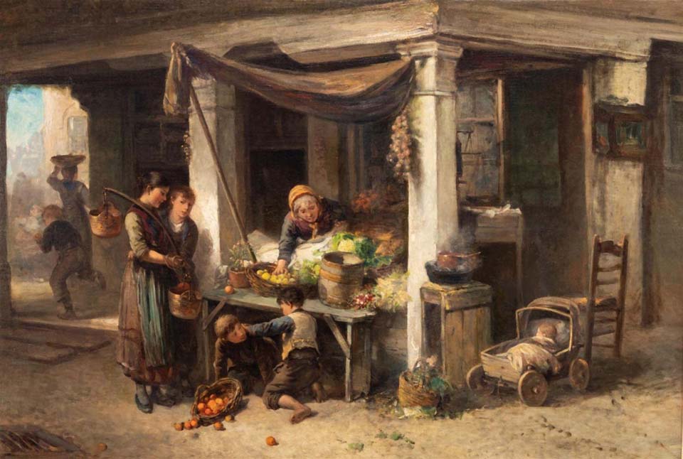 The vegetable stall