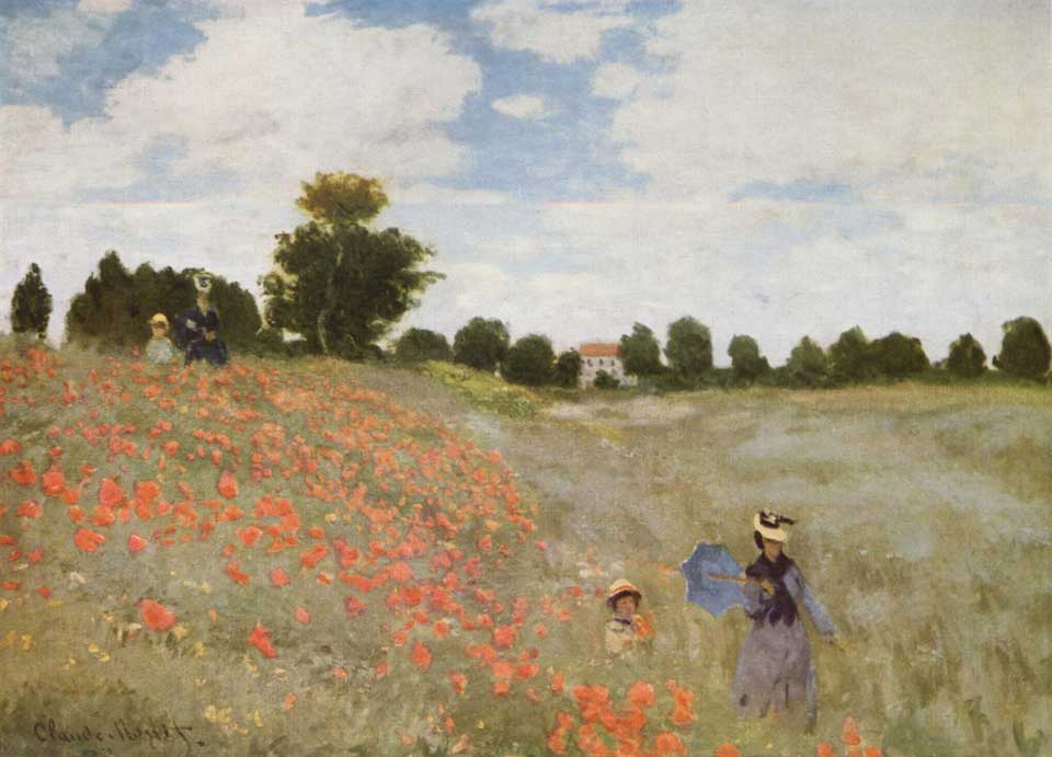 Les Coquelicots - peinture de Claude Monet - 1873