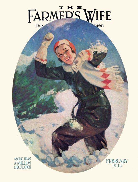 1933-02 Lancer la boule de neige