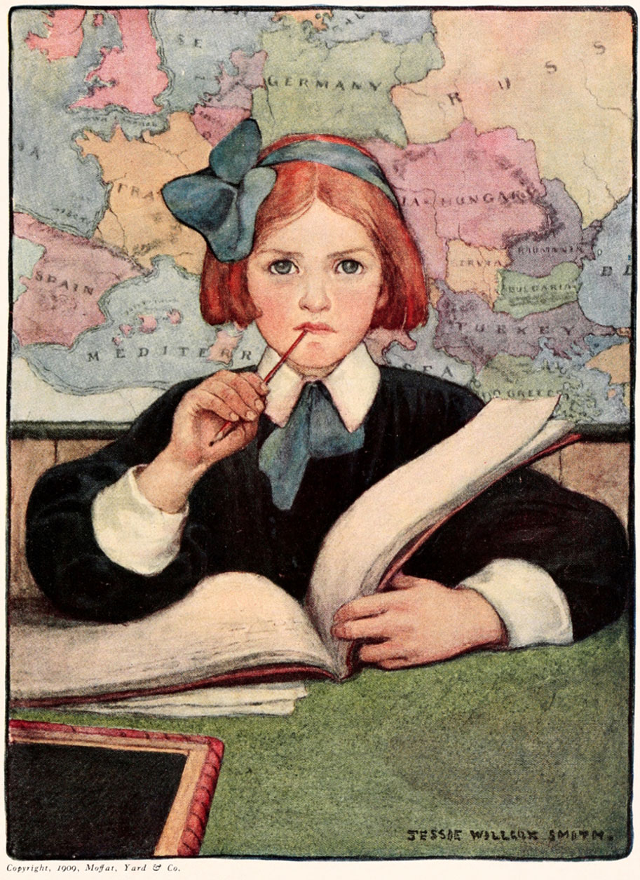The Scholar - Seven Ages of Childhood - 1909
