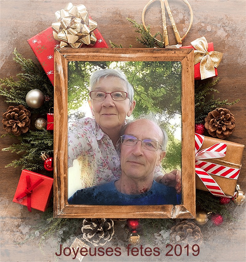 Joyeuses fêtes 2019 de Fernande et René