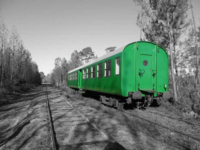 le petit train - Sabres - le wagon vert