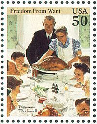 timbre Norman Rockwell : Freedom for Want