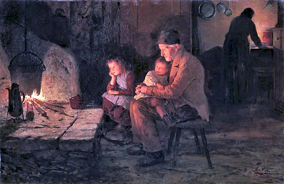 Avec les grands-parents - 1892