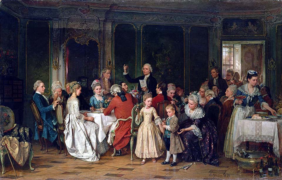 Le toast à la mariée - 1870