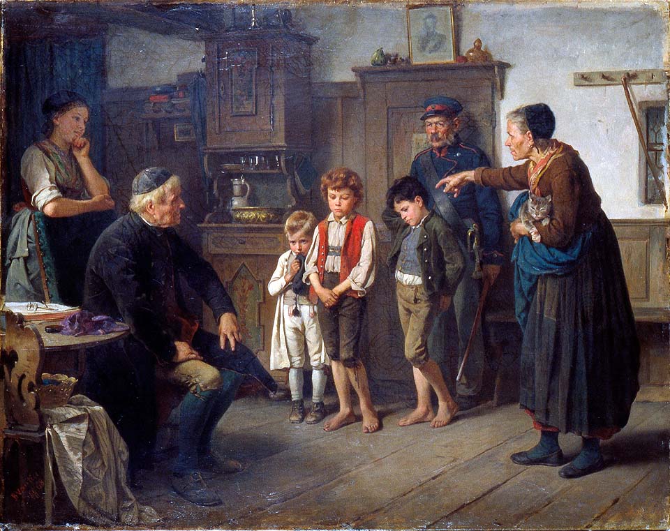 L'interrogatoire chez le maître d'école - 1868