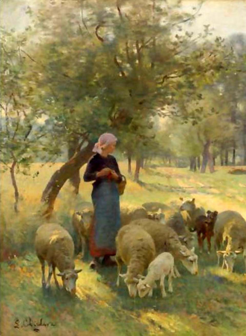 The gentle shepherdess