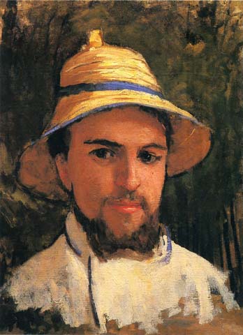Autoportrait au chapeau de paille - 1873