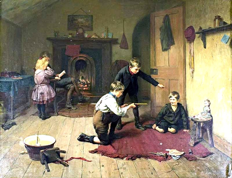 Children playing - 1892