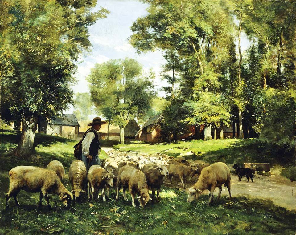 A shepherd and his flock