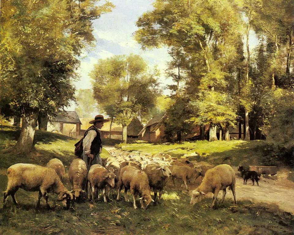 The shepherd and his flock
