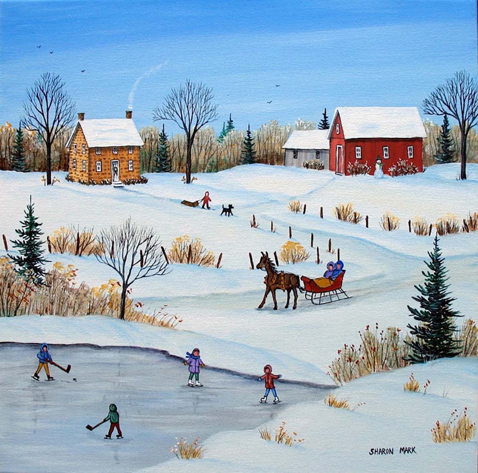 Country winter life