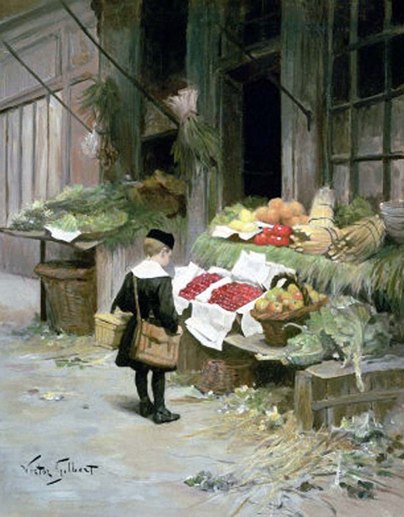 Little boy at the market