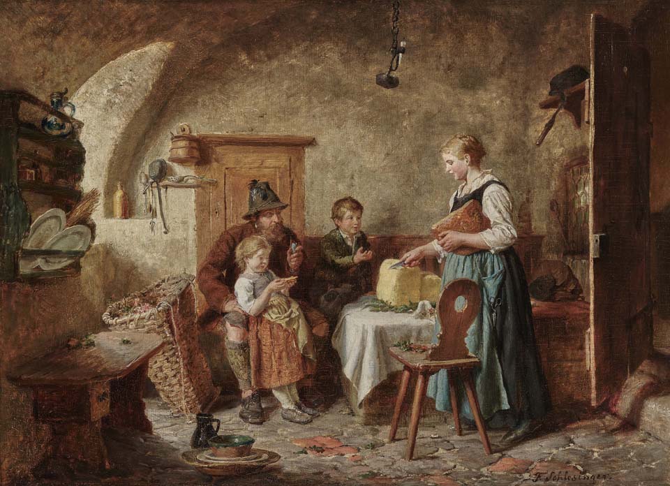 In the peasant kitchen