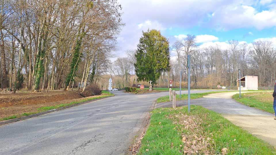 carrefour du calvaire du Clos Prieur en 2026