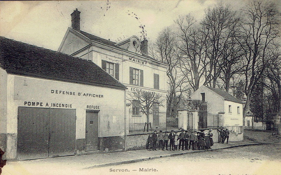 mairie école de Servon en 1905