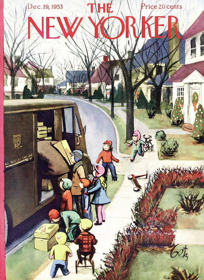 1953-12-19 Une livraison de cadeaux de Noël