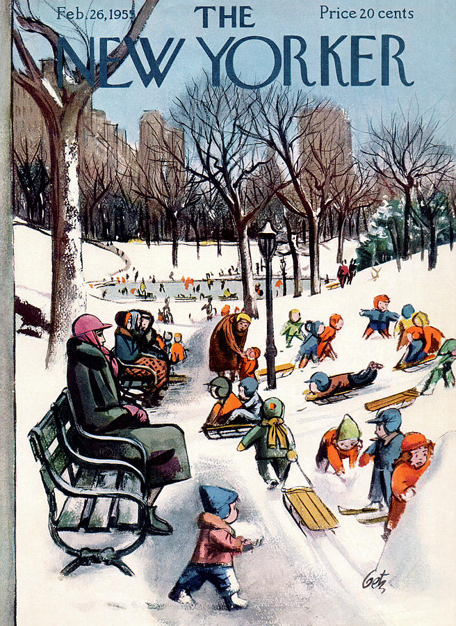 1955-02-26 Luge à Central Park