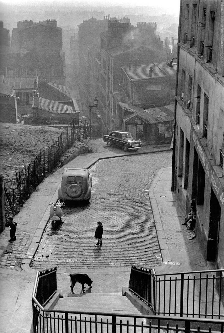 Rue Vilin Belleville 1955