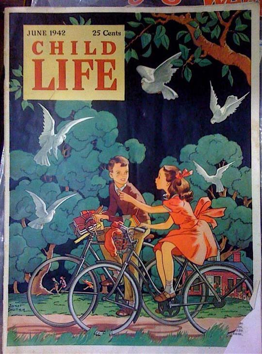 1942-06 Aller à l'école en vélo