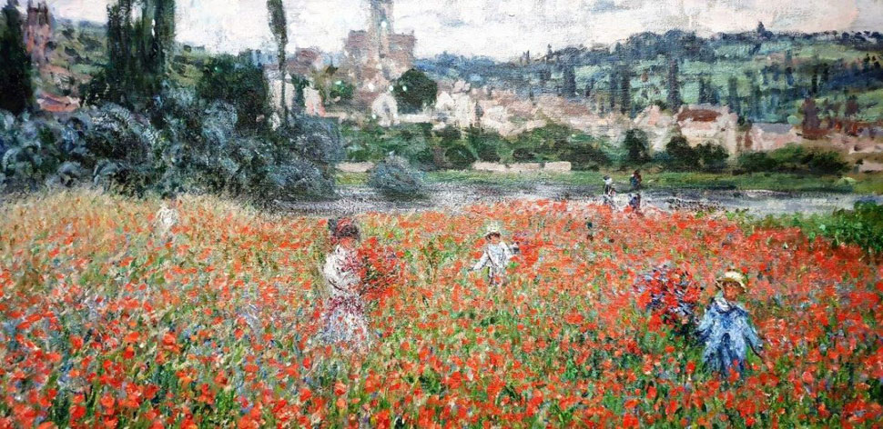 Champ de coquelicots près de Vétheuil (vers 1879) de Claude Monet