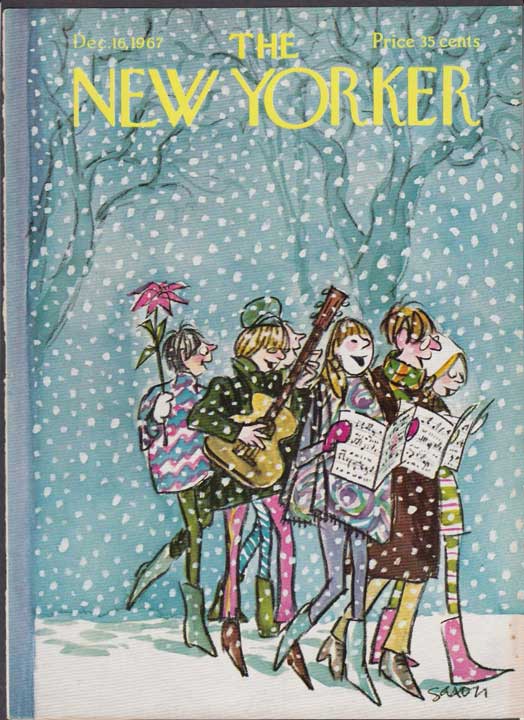 The New Yorker - 16 décembre 1967 - Carolers in the snow