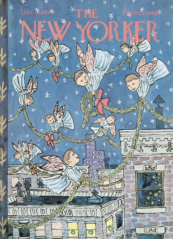 The New Yorker - 26 décembre 1964 - Angels draping garland on the city as they fly above it