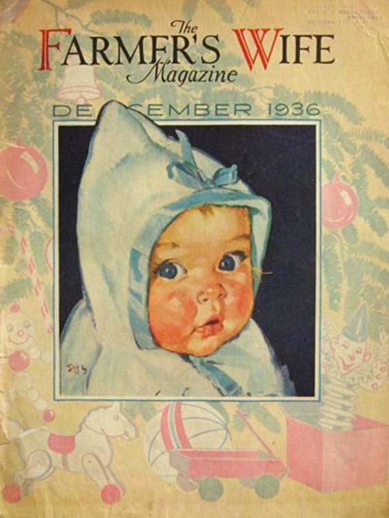 1936-12 Bébé à Noël