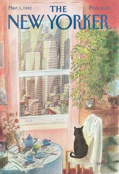 The New Yorker - le chat à la fenêtre