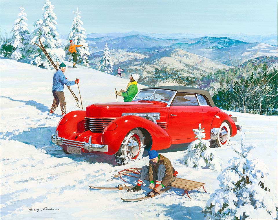 1937 Cord '812' Convertible Coupe: For pioneer American skiers