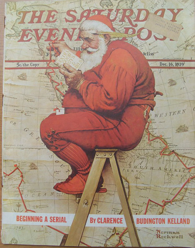 Santa at Map