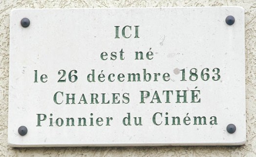 plaque maison natale de Charles Pathé
